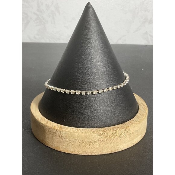 Sterling Silver Tennis Bracelet With Cubic Zirconia Stones - Picture 1 of 3